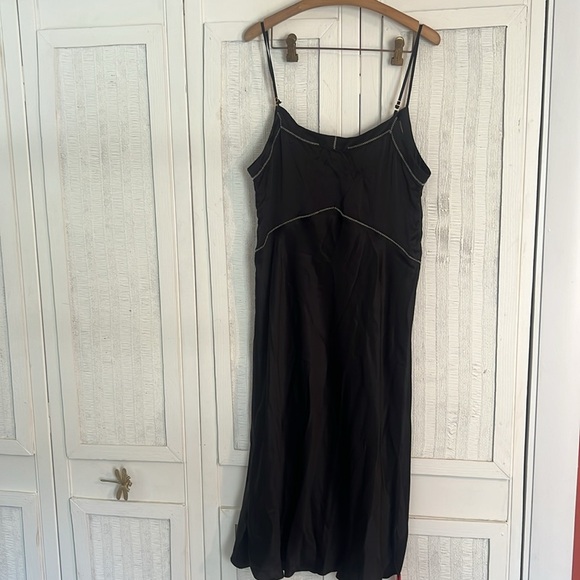 NWT RAMY BROOK Mimi Midi Slip Dress Black size M - Picture 7 of 8